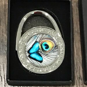 NEW Metal Purse Hanger Butterfly Hanger